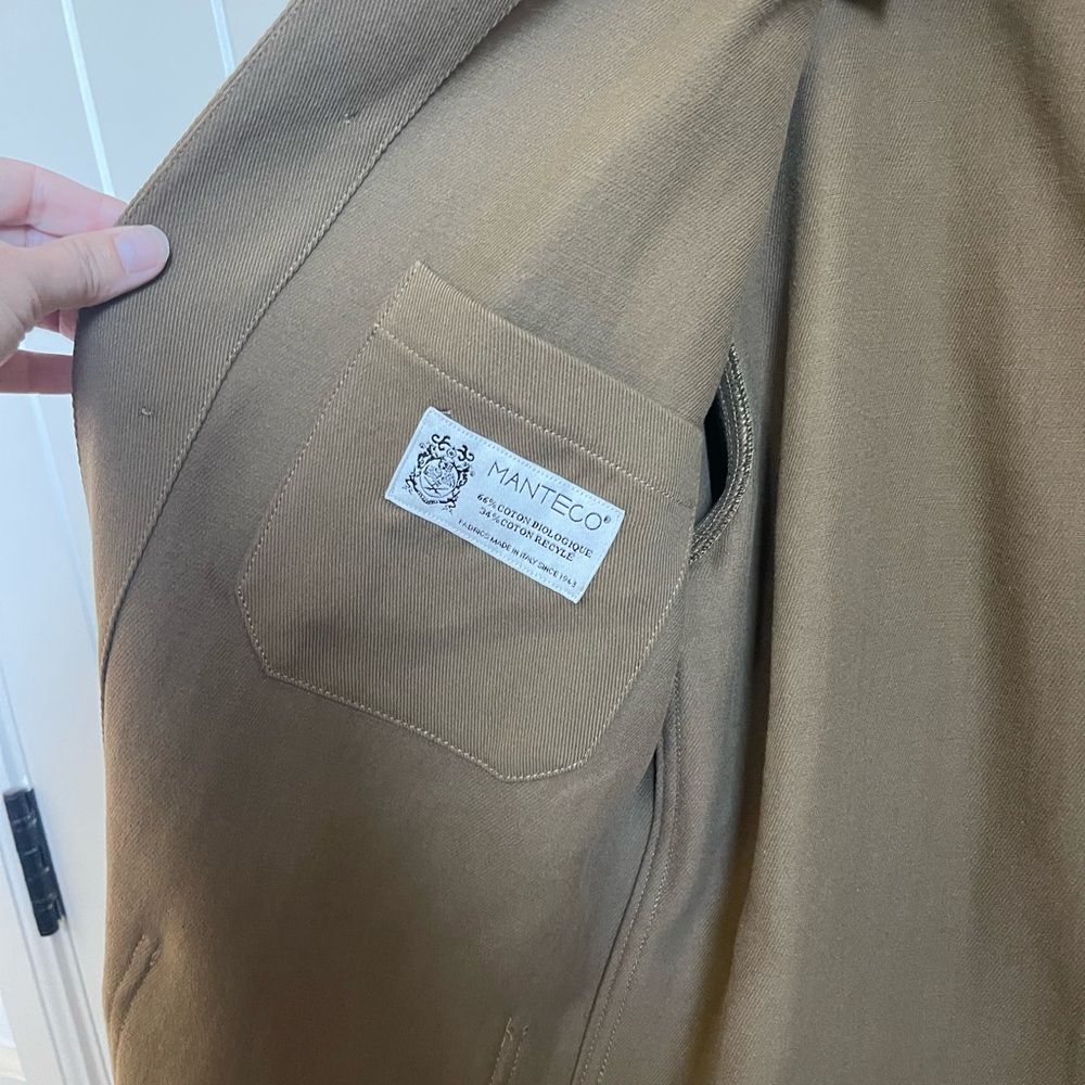 Sandro Men’s Solid Twill Worker Jacket Size Small - image 6